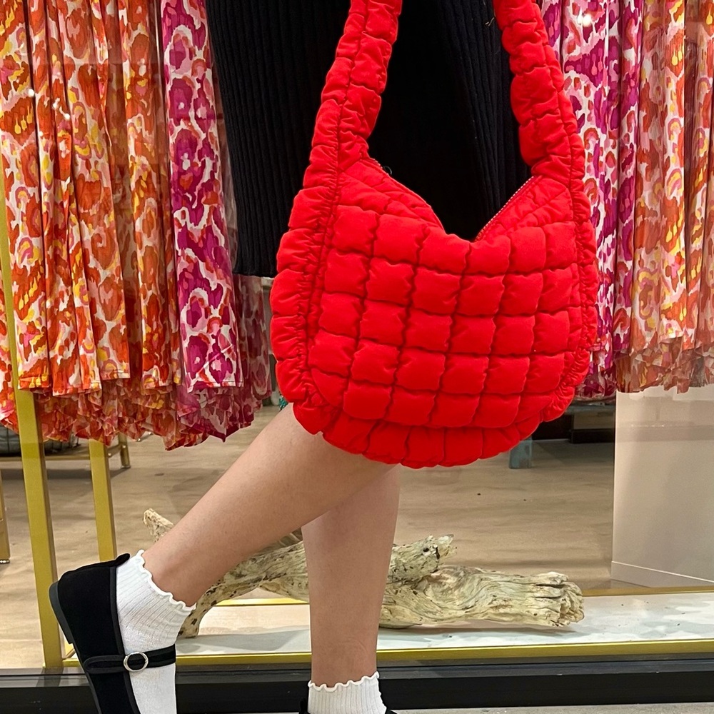 Tomato Puffer Style Mini Bag